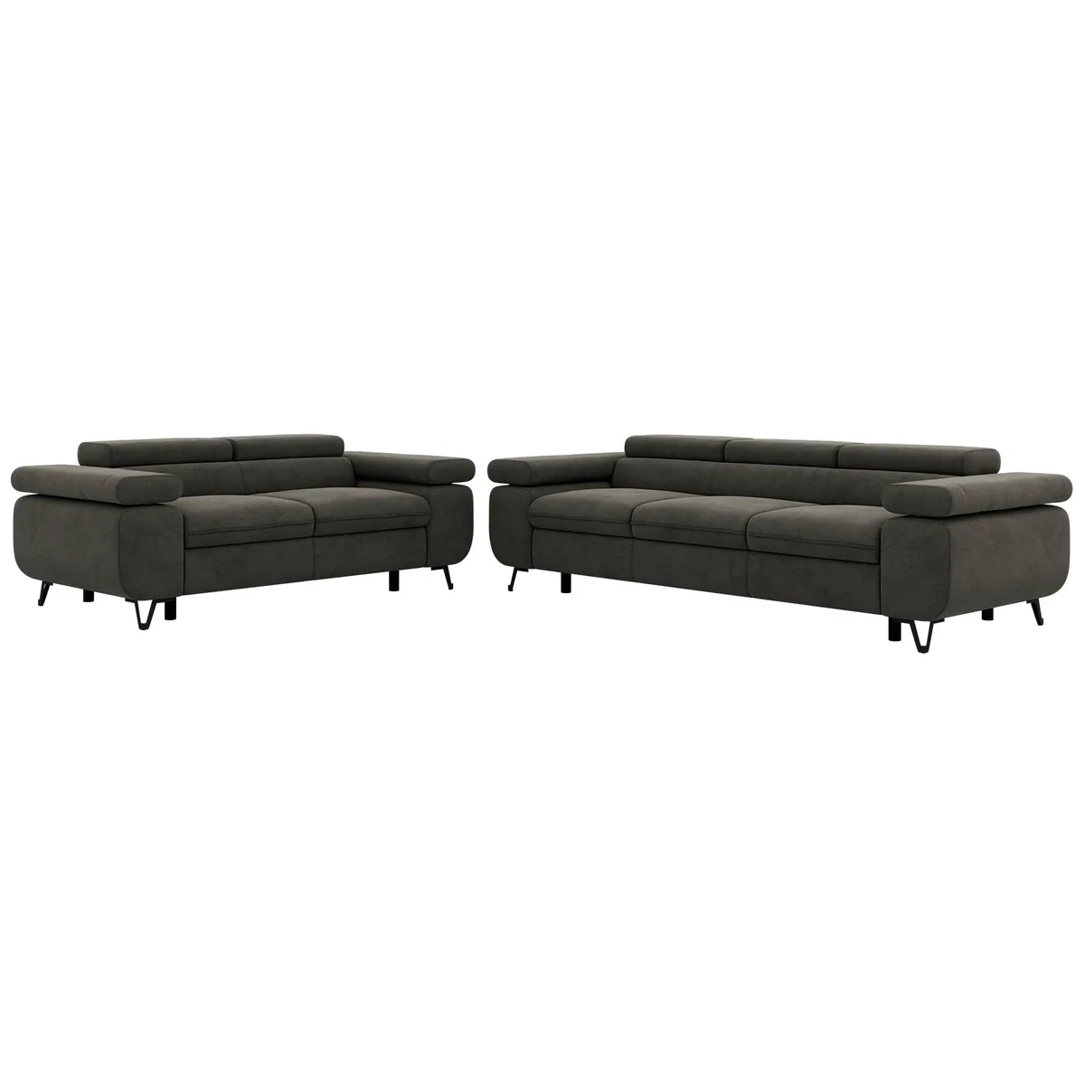 MKS MÖBEL Polstergarnitur PETER, modernes Sofa-Set mit verstellbaren Elementen 2
