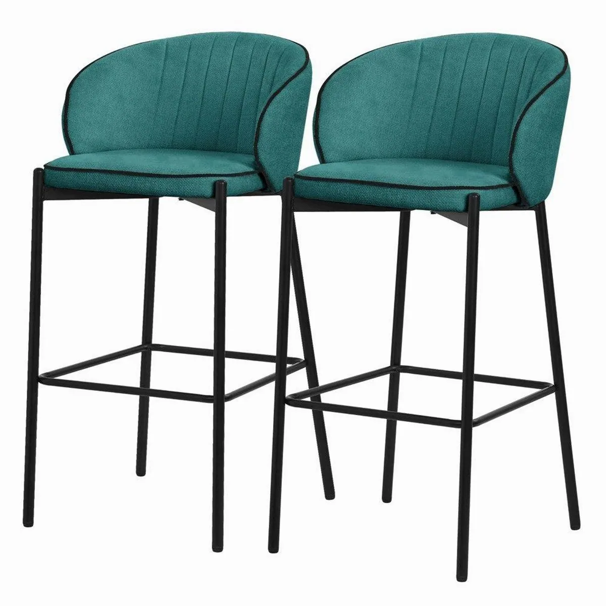ML-DESIGN Barhocker 2er Set, gepolstert, stabil & modern
