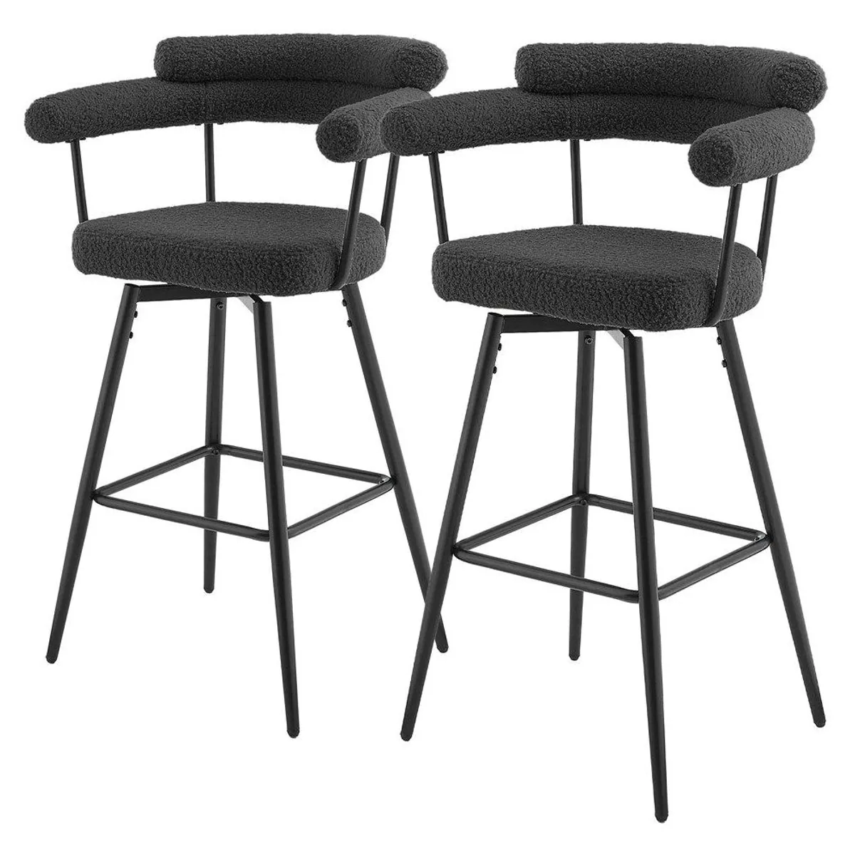ML-DESIGN Barhocker-Set, 360° drehbar, gepolstert, modern & stabil