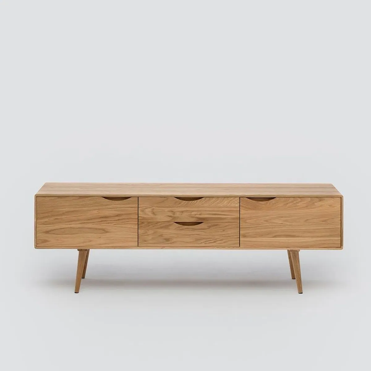 Mobello Sideboard Primera, elegantes Eichenholz, vielseitiger Mehrzweckschrank 160x40x53 cm 3
