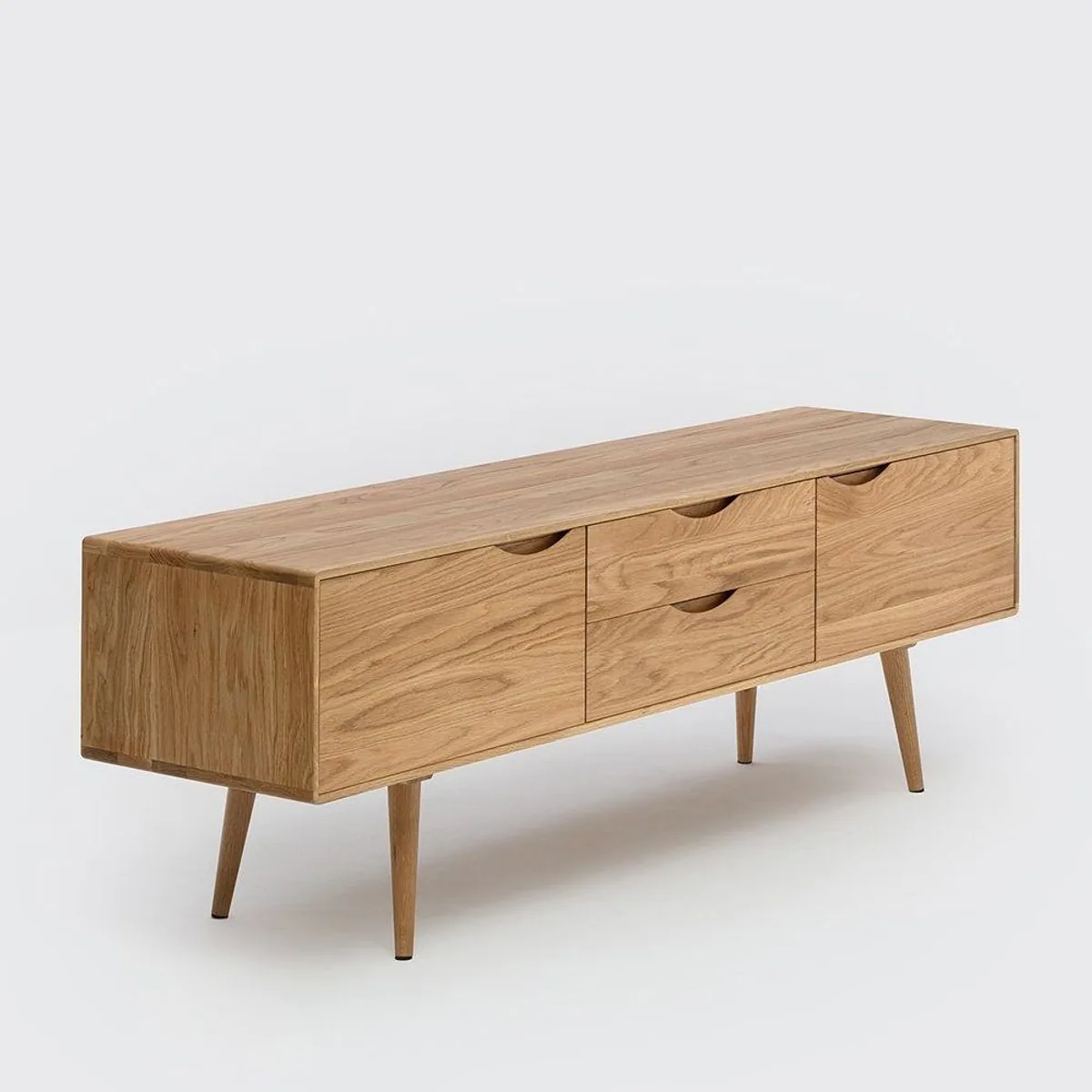 Mobello Sideboard Primera, elegantes Eichenholz, vielseitiger Mehrzweckschrank 160x40x53 cm 4
