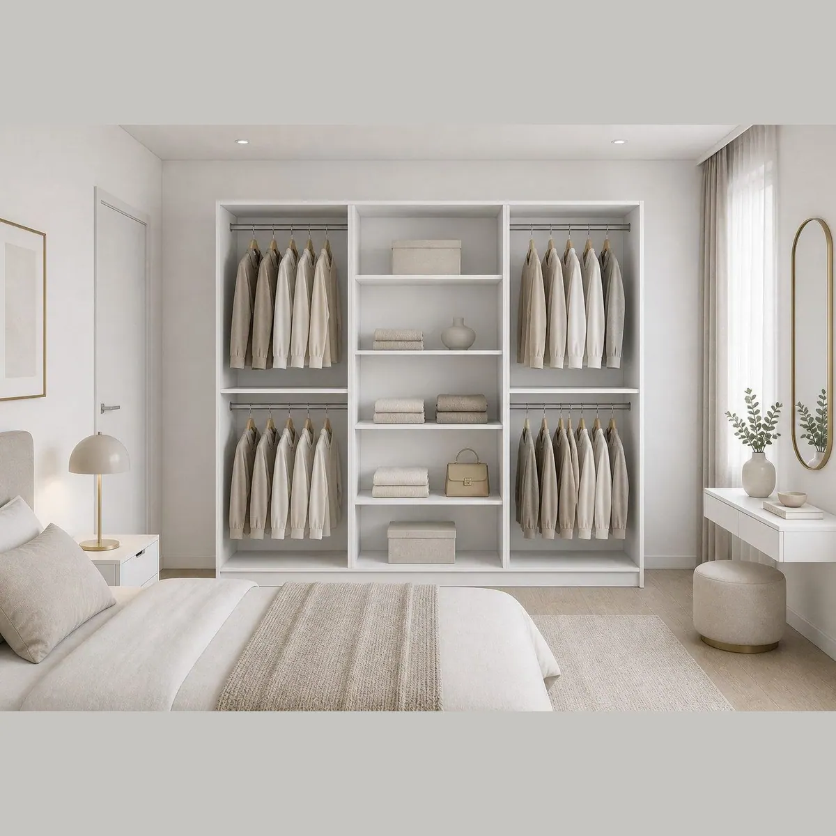 MOEBLO Glamy 6D Drehtürenschrank, 6 Türen, viel Stauraum, elegantes Design 2