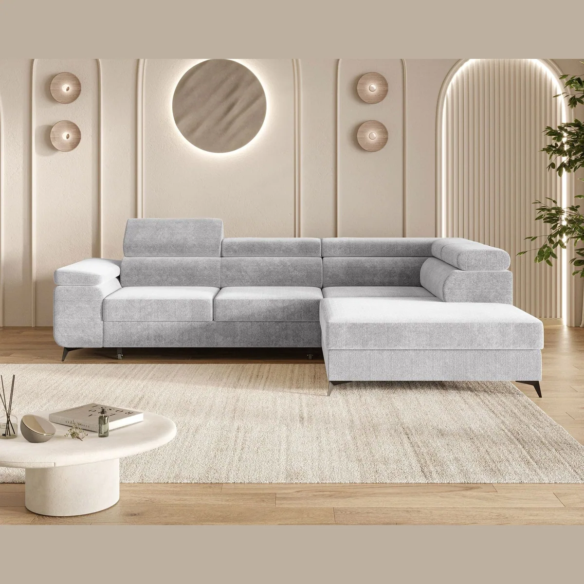MOEBLO Ecksofa OSTIN, 290 cm – modernes L-Sofa mit Schlaffunktion und Bettkasten 2