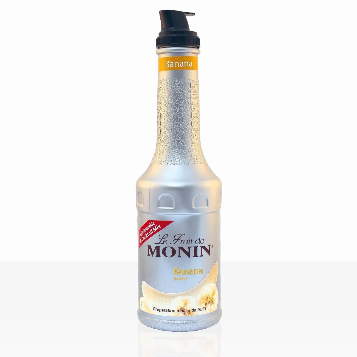 Monin FruchtPüree Mix Banane, intensiver Geschmack, vielseitig einsetzbar — 1 l