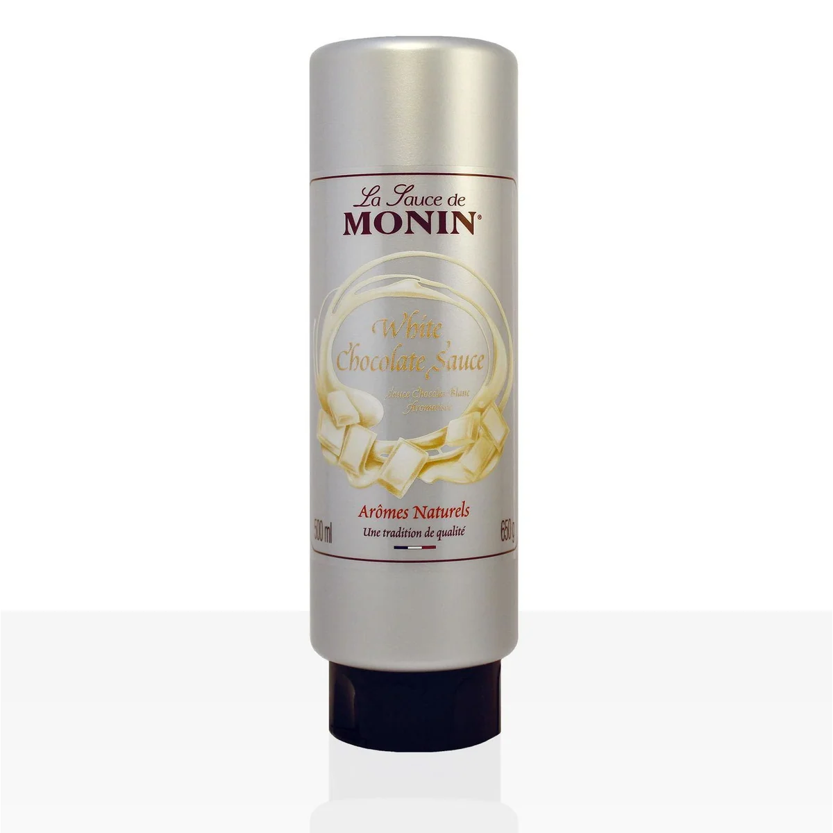 Monin Sauce Weiße Schokolade 0,5 l, vielseitig einsetzbar für Getränke und Desserts