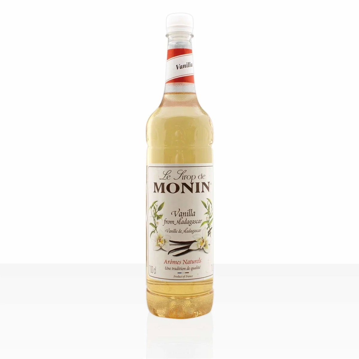 Monin Vanille Sirup, ideal für Kaffee und Desserts — intensives Aroma, ergiebig, vielseitig einsetzbar