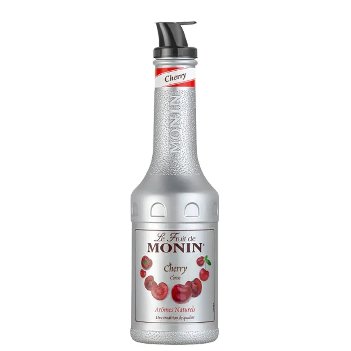 Monin Le fruit de Monin Kirsche, fruchtiger Püree-Mix für Cocktails, 1000ml