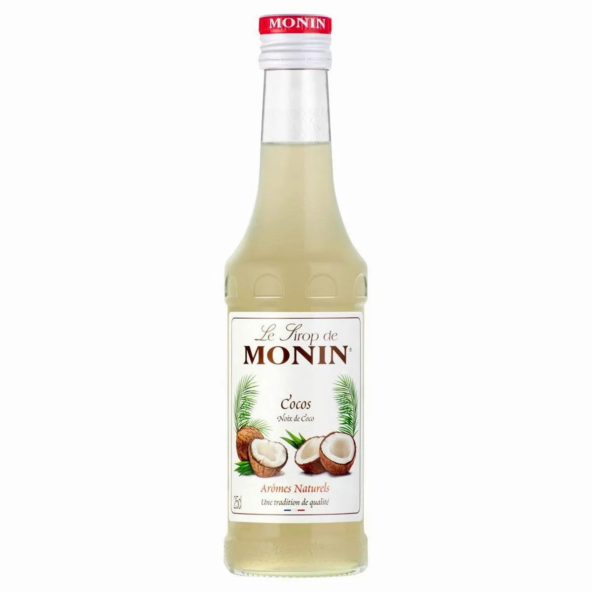 Monin Kokosnuss Sirup, frischer Kokosgeschmack, 250 ml
