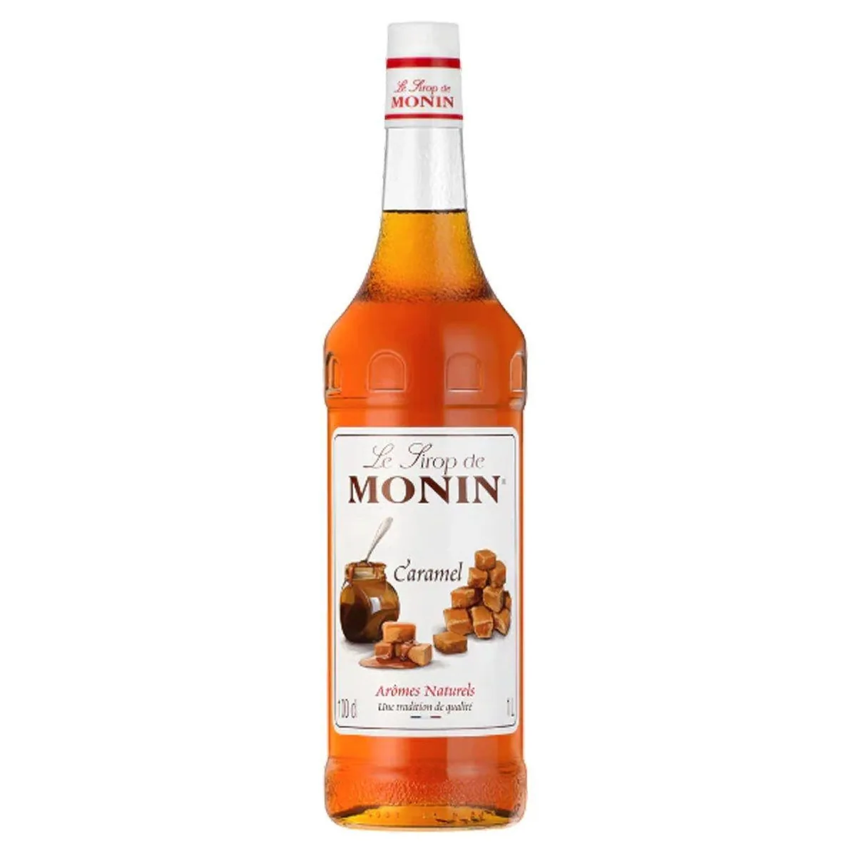 Monin Caramel Sirup, ideal für Desserts und Getränke, 1000ml