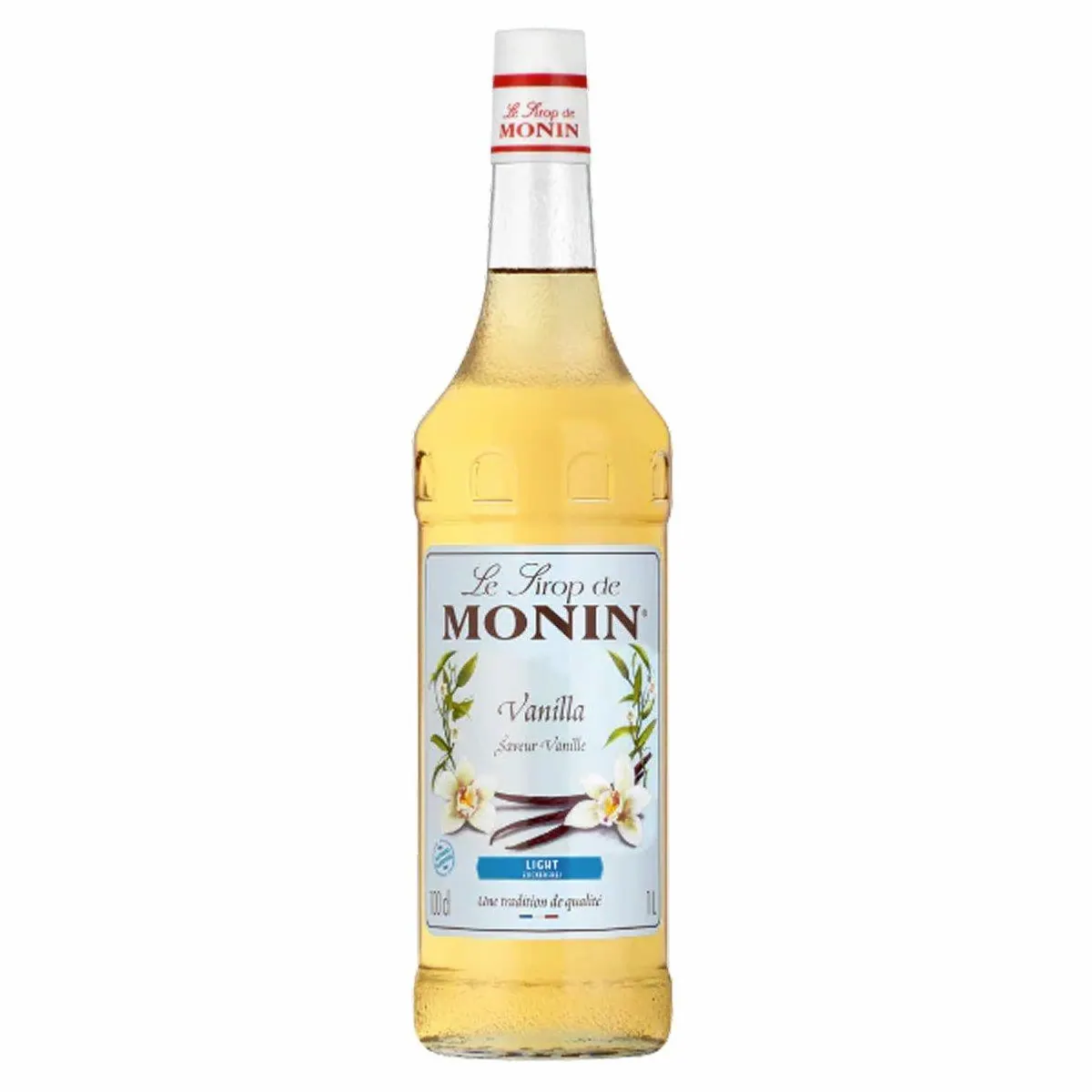 Monin Vanille Sirup, zuckerreduziert, natürliches Aroma, 1000ml