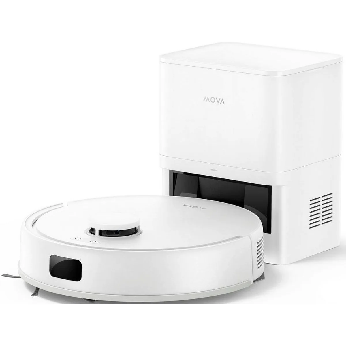 Mova E20 Plus Saugroboter mit Wischfunktion, 5.000 Pa Saugkraft, automatische Leerung