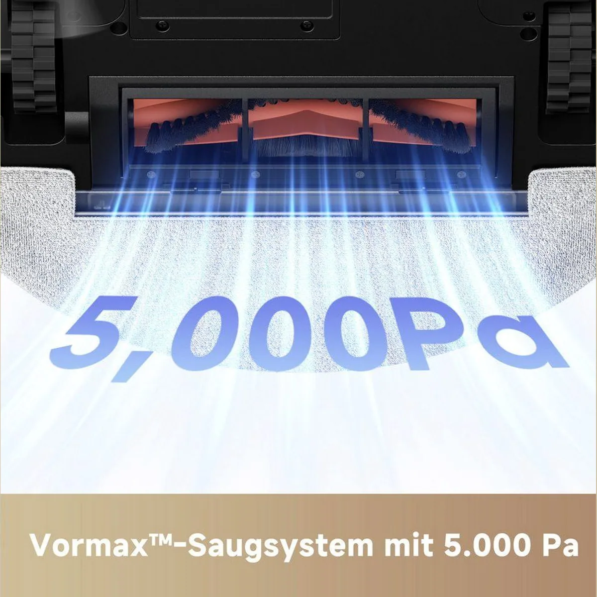Mova E20 Plus Saugroboter mit Wischfunktion, 5.000 Pa Saugkraft, automatische Leerung 5