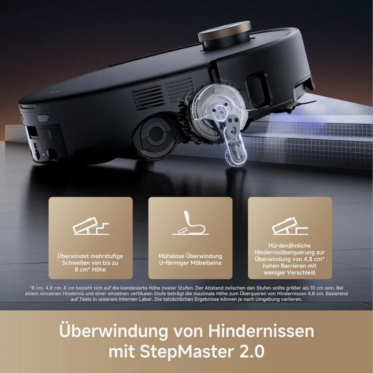 Mova Z60 Ultra Roller Complete, 700 W, Warmwasser-Wischsystem, 28.000 Pa Saugkraft 5
