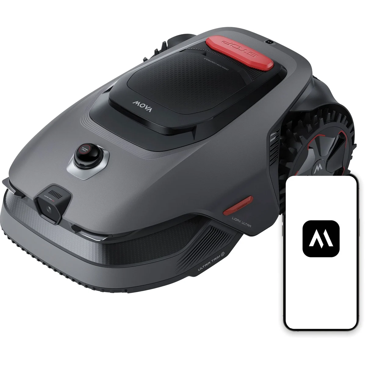 Mova LiDAX Ultra 800, kabelloser Mähroboter für Gärten bis 800 m², präzise 3D-Kartierung