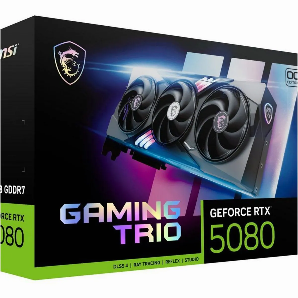 MSI GeForce RTX 5080 16G Gaming Trio OC, hohe Leistung, verbesserte Kühlung, RGB-Beleuchtung 2