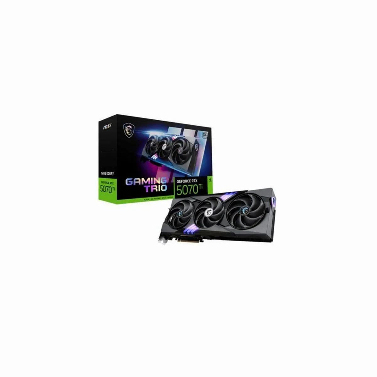 MSI GeForce RTX 5070 Ti 16G GAMING TRIO OC, hohe Leistung, optimierte Kühlung, RGB-Beleuchtung