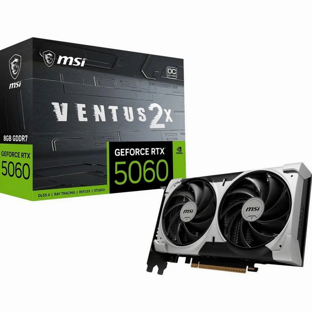 MSI GeForce RTX 5060 VENTUS 2X OC V1 8G, beeindruckende Gaming-Leistung & AI-Funktionen