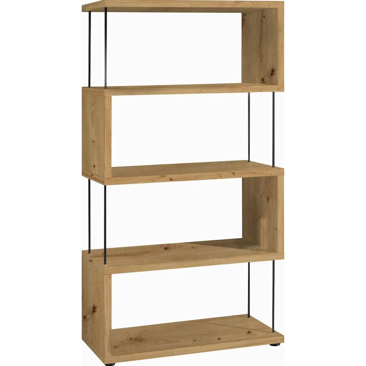 Mäusbacher Sticks Regale, vielseitiges Standregal in S-Form, 66 cm breit