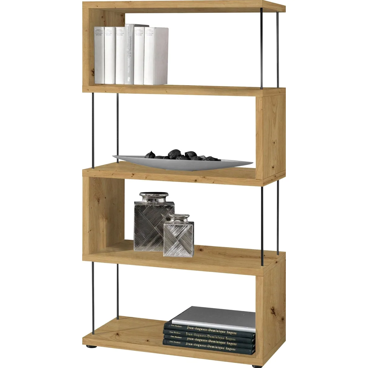 Mäusbacher Sticks Regale, vielseitiges Standregal in S-Form, 66 cm breit 2