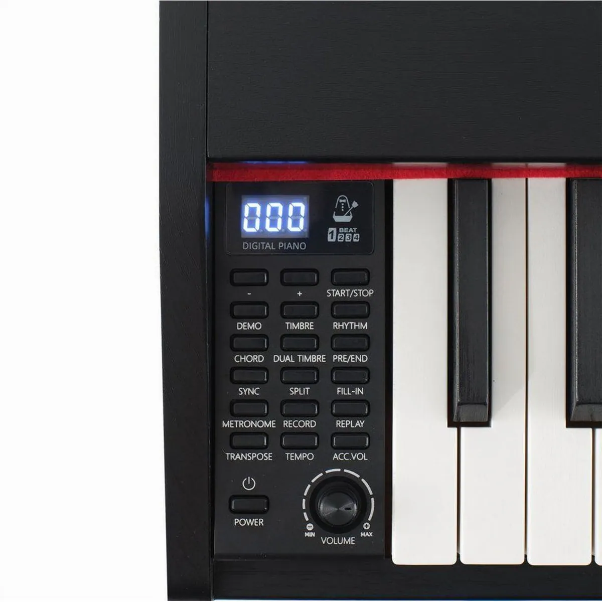 MUSTAR Digitalpiano 88 Tasten, ideal für Anfänger, 3 Pedaleinheiten 4