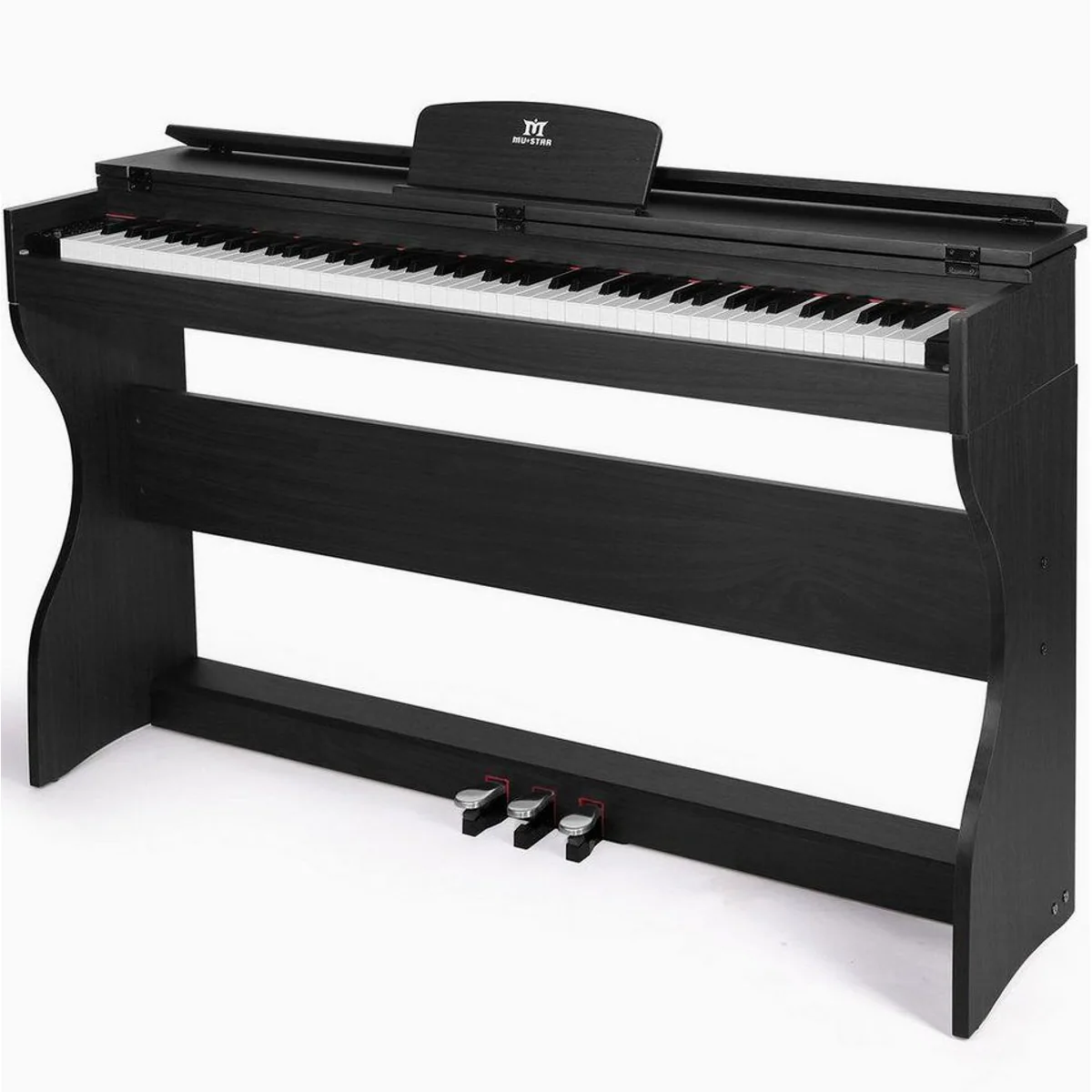 MUSTAR Digitalpiano E-Piano, 88 Tasten, LCD-Bildschirm, 2x20W Lautsprecher