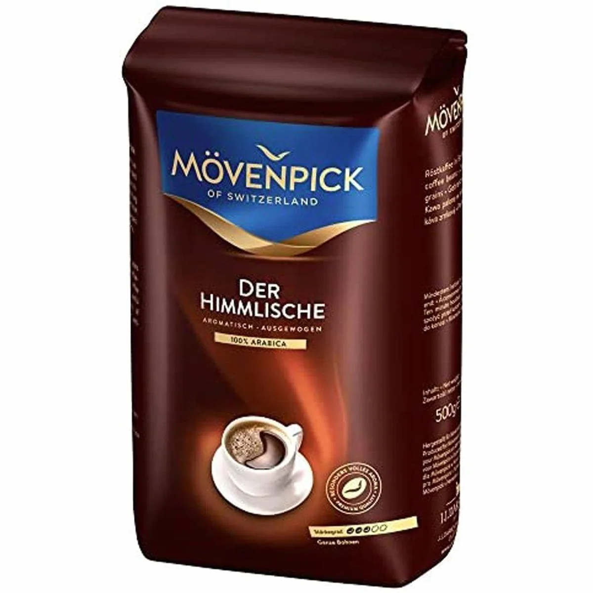 Mövenpick Der Himmlische Hochland Arabica Kaffeebohnen, 100% Arabica, langanhaltendes Aroma — 500g