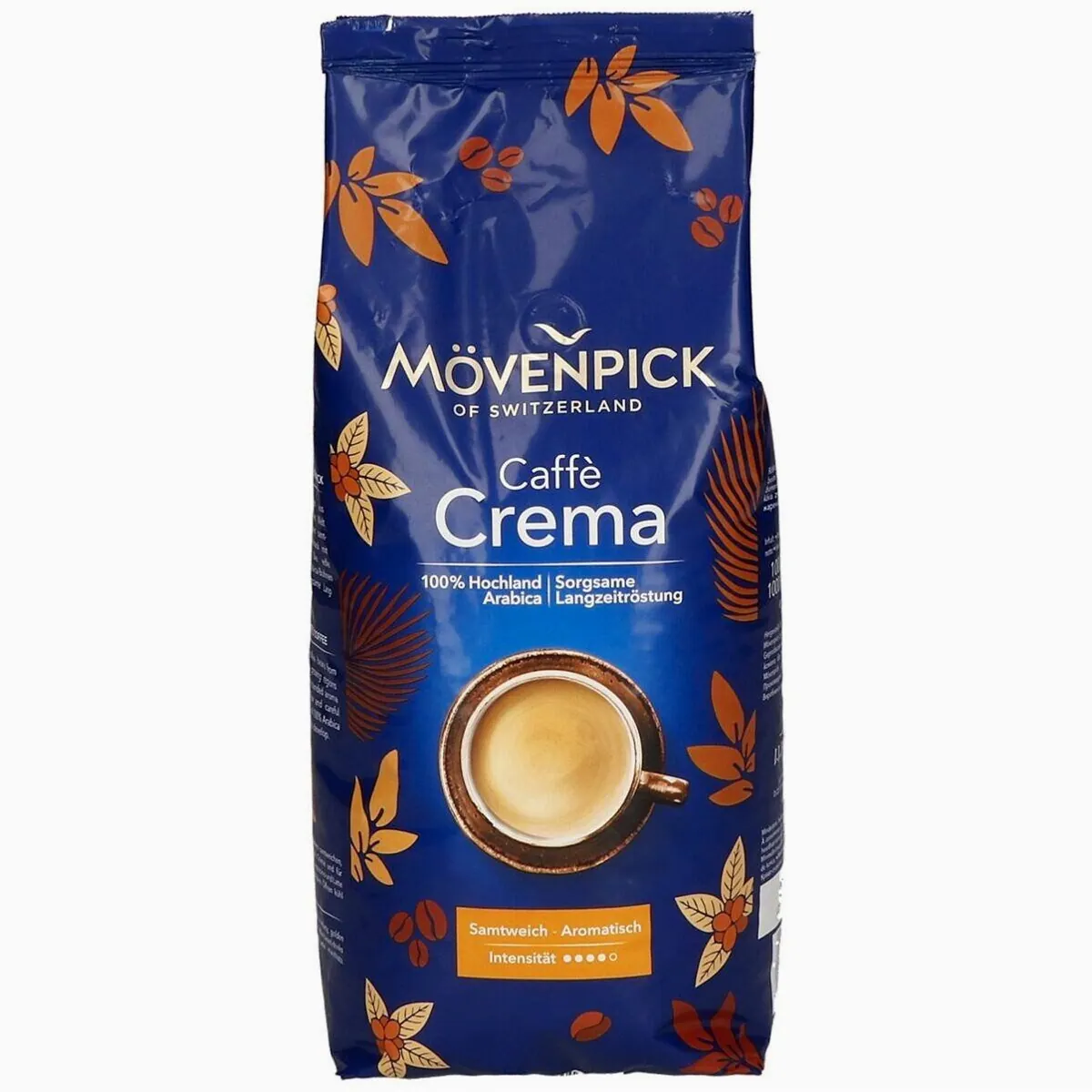 Mövenpick Caffè Crema, 1000 g, ganze Bohnen, intensive Aromen, samtweiche Crema 2