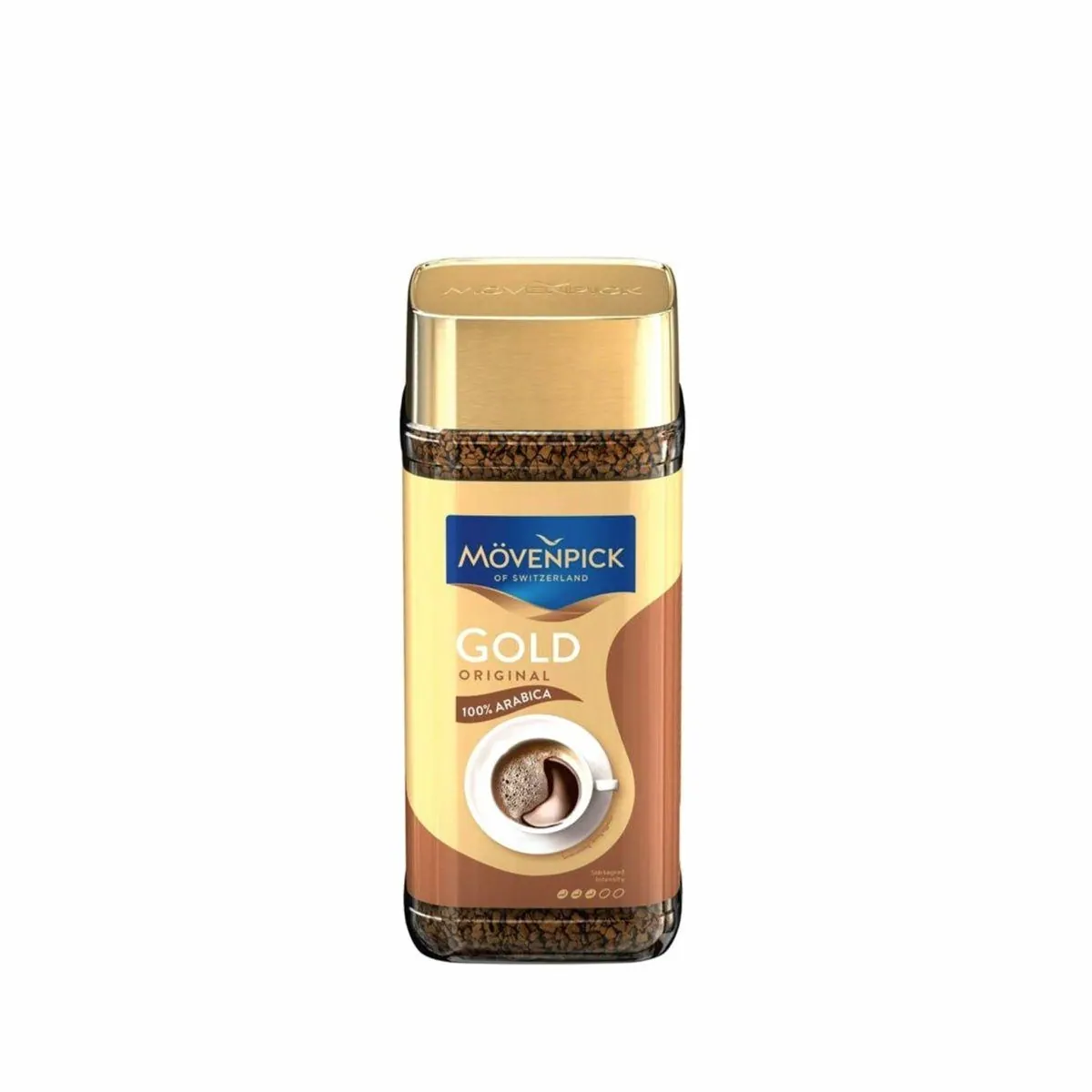 Mövenpick Gold Löslicher Kaffee, gehaltvolles Aroma aus Hochland-Arabica — 100g