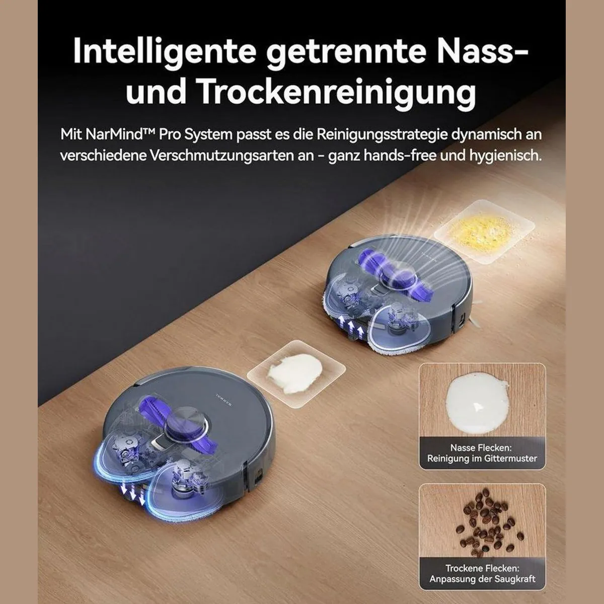 Narwal Freo Z10 Ultra Saugroboter, 18.000 Pa Saugkraft, All-in-One-Basisstation, KI-gesteuerte Reinigung 3