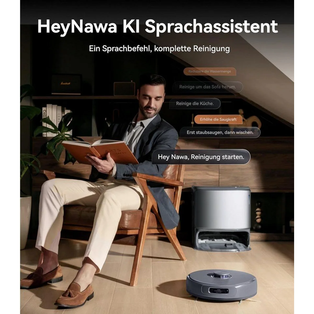 Narwal Freo Z10 Ultra Saugroboter, 18.000 Pa Saugkraft, All-in-One-Basisstation, KI-gesteuerte Reinigung 4