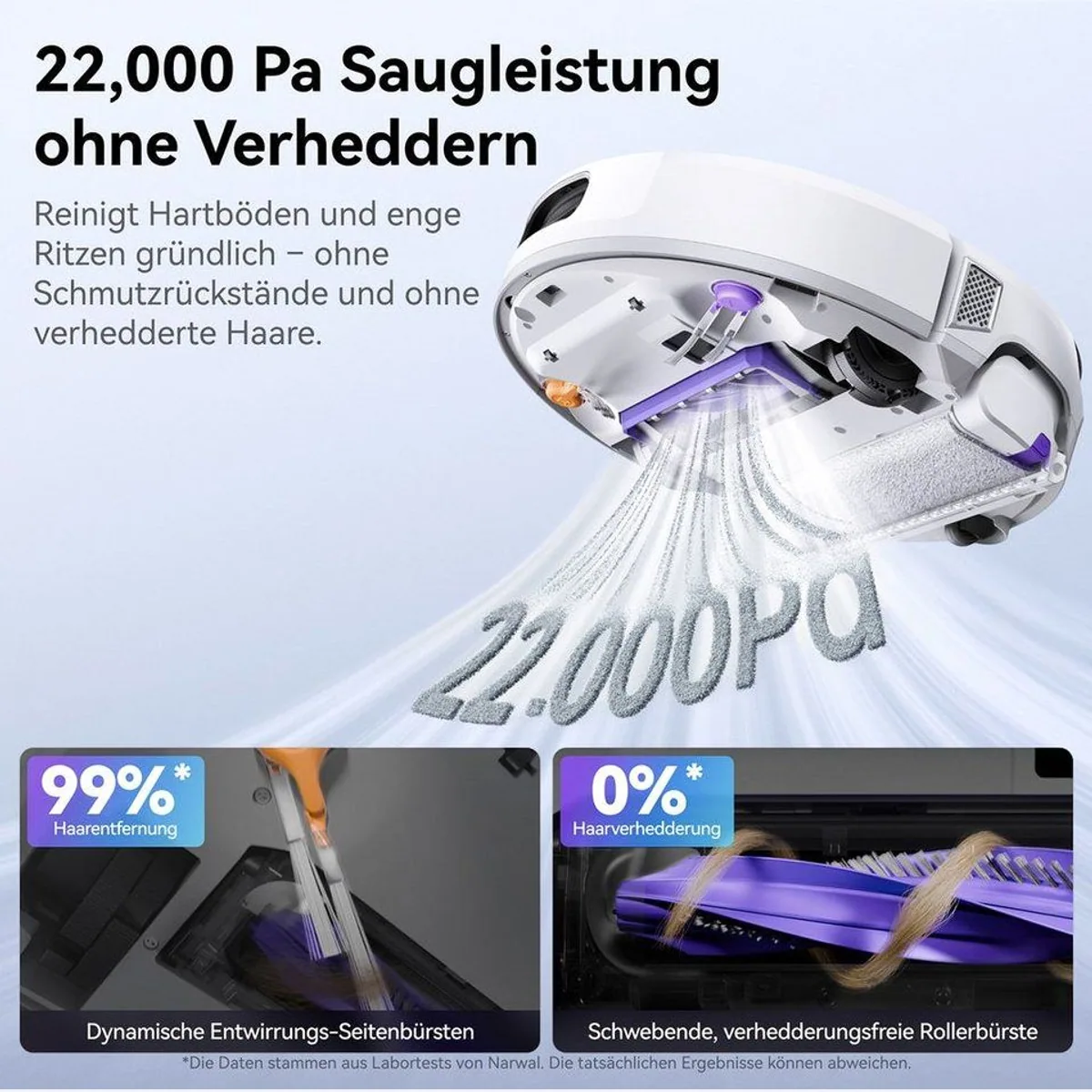 Narwal Flow Saugroboter, App-Steuerbar, Wischfunktion, Hindernissensor 4