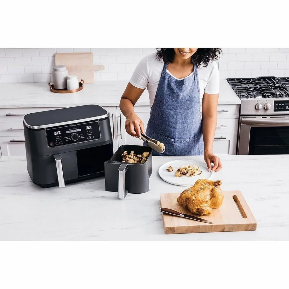 NINJA Foodi MAX Dual Zone AF400EU, 9,5 L, 2470 W, 6 Programme — gesunde Zubereitung leicht gemacht 3