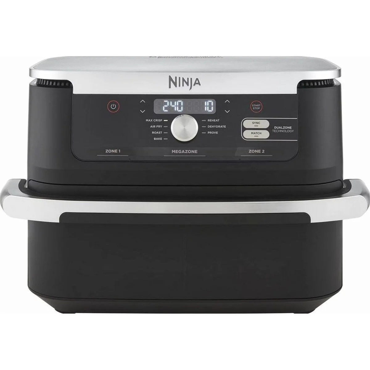 NINJA Foodi FlexDrawer AF500 Heißluftfritteuse, 10,4 L MegaZone, 2470 W — Flexibilität, Gesundheit, Vielseitigkeit