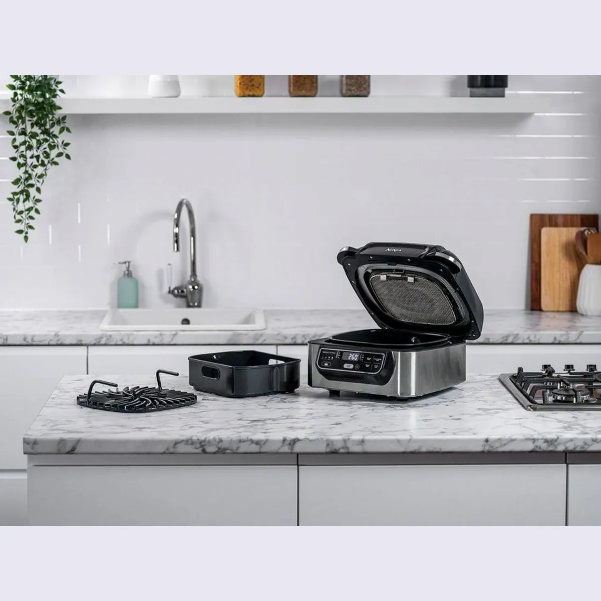 NINJA Heißluftfritteuse und Grill AG301EU, 1760 W, vielseitig einsetzbar 5