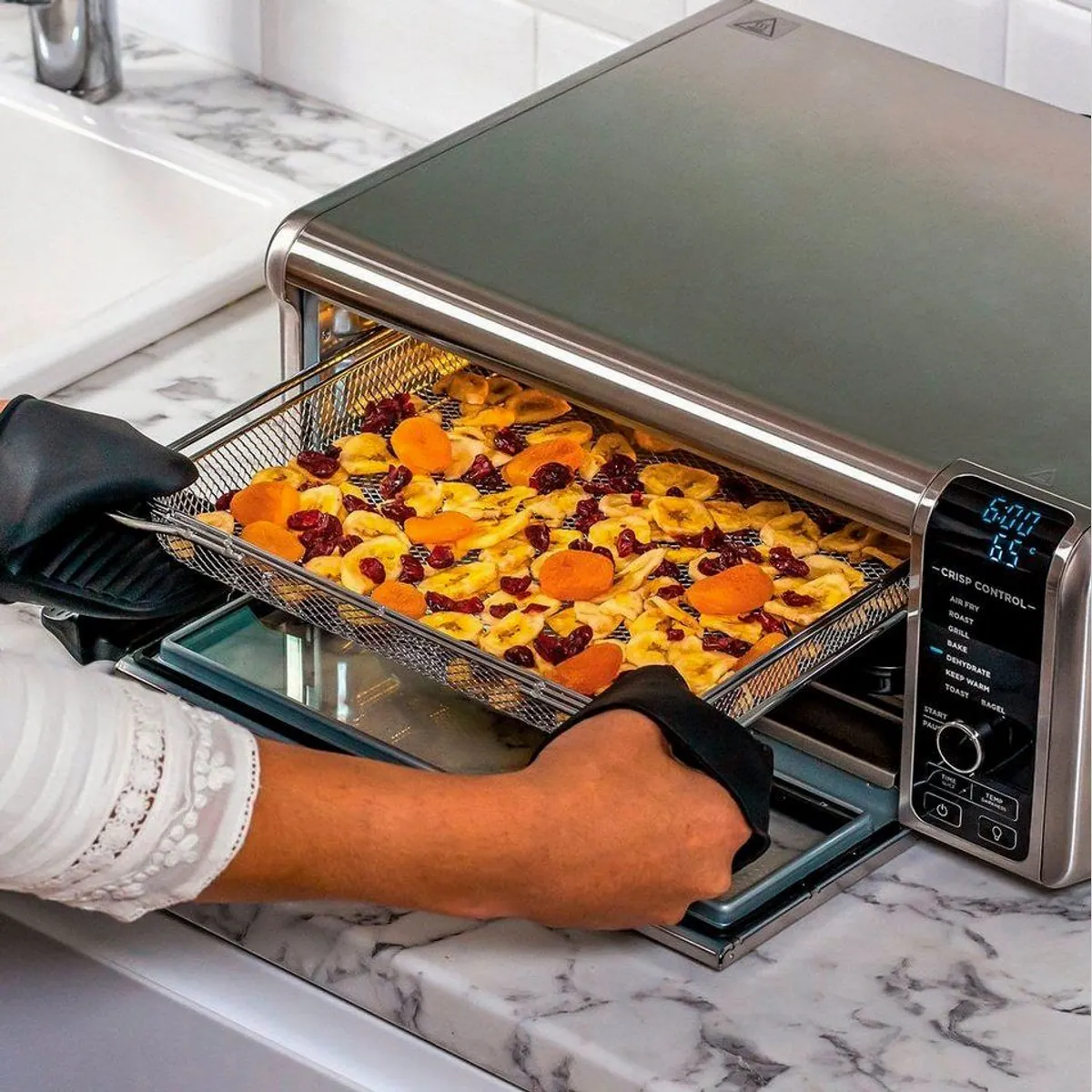 NINJA Heißluftfritteuse Foodi SP101EU, 8-in-1 Multiofen, 2400 W, 1 kg Kapazität 5
