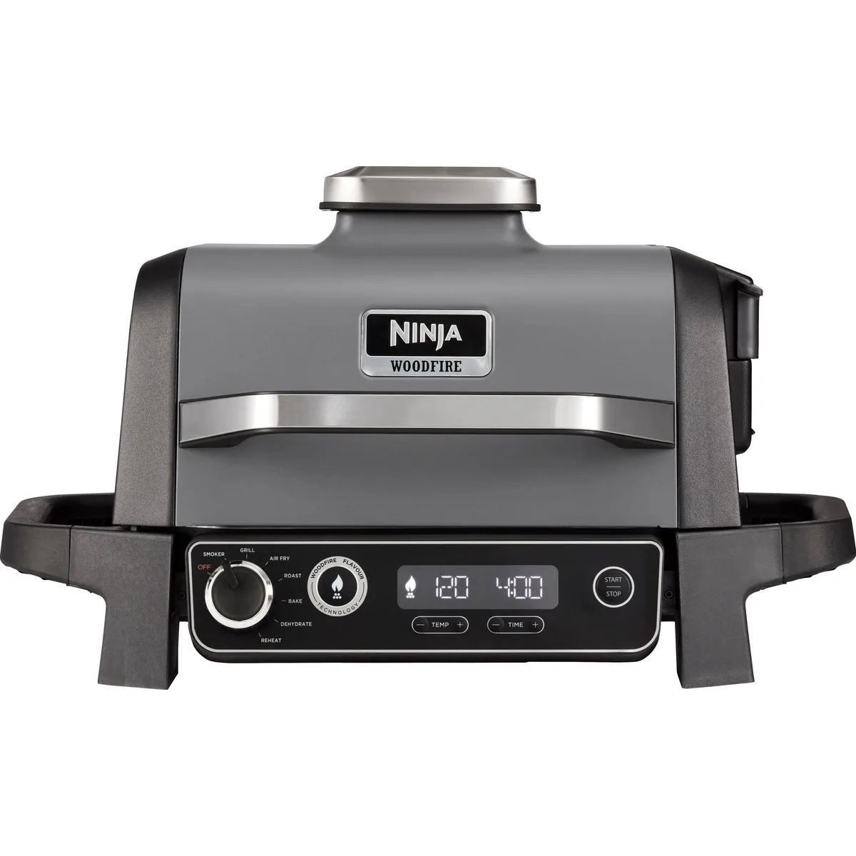 NINJA Woodfire OG701EU Tischgrill, 2400 W, vielseitig und wetterbeständig