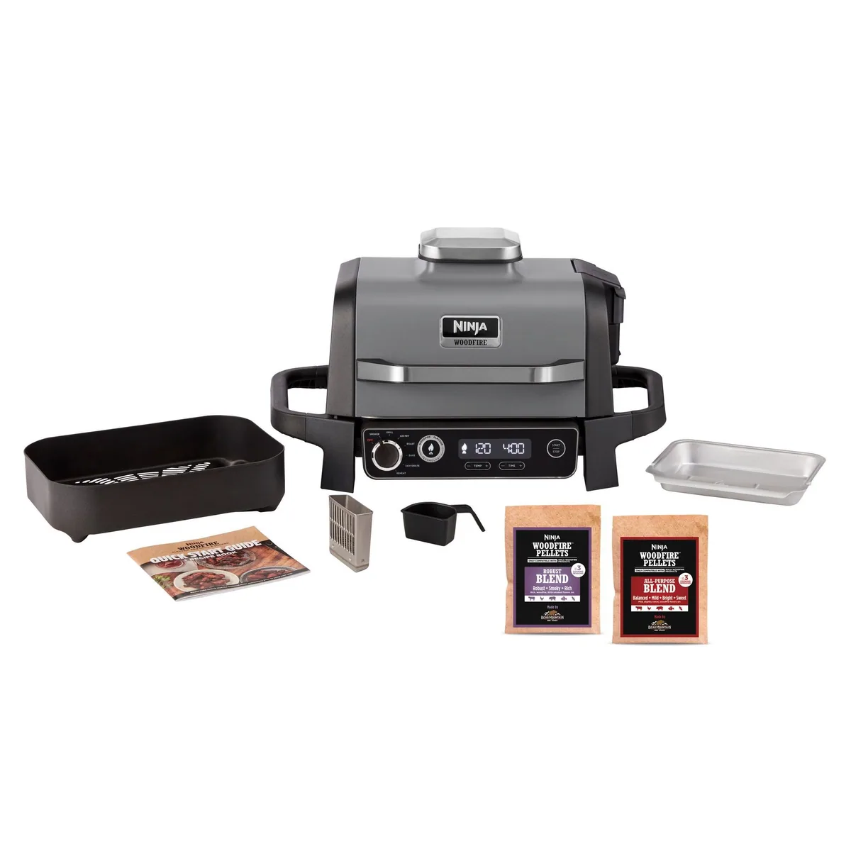 NINJA Woodfire OG701EU Tischgrill, 2400 W, vielseitig und wetterbeständig 2