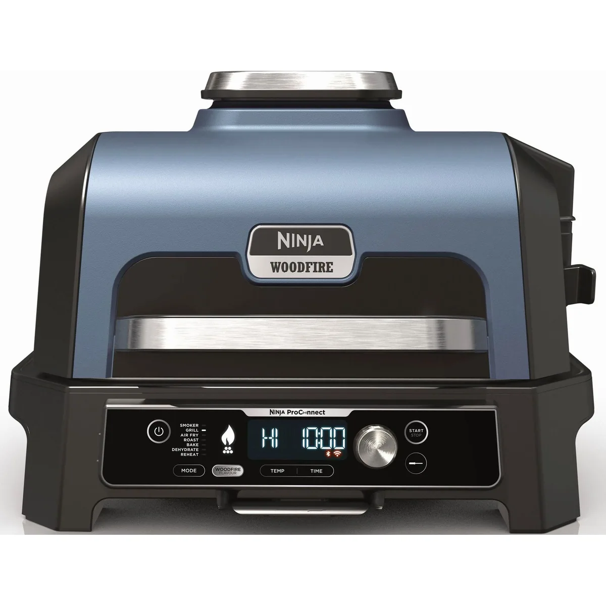 NINJA Woodfire Pro Connect XL, 1700 W, elektrischer Tischgrill & Smoker mit App-Steuerung
