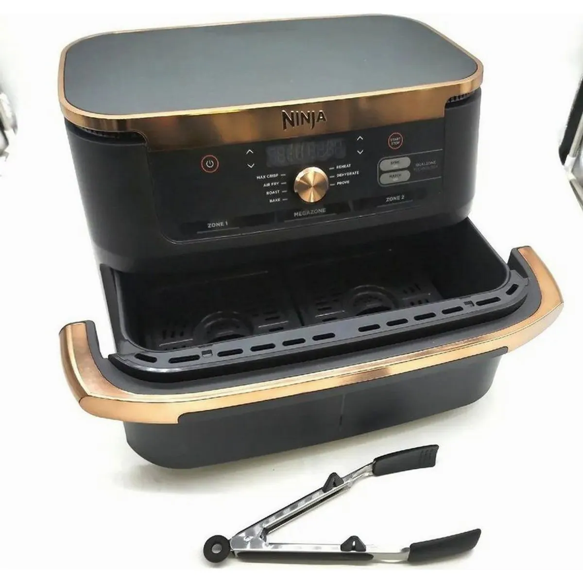 NINJA Heißluftfritteuse AF500EUCP, DualZone-Technologie, 10,4 l Volumen 2