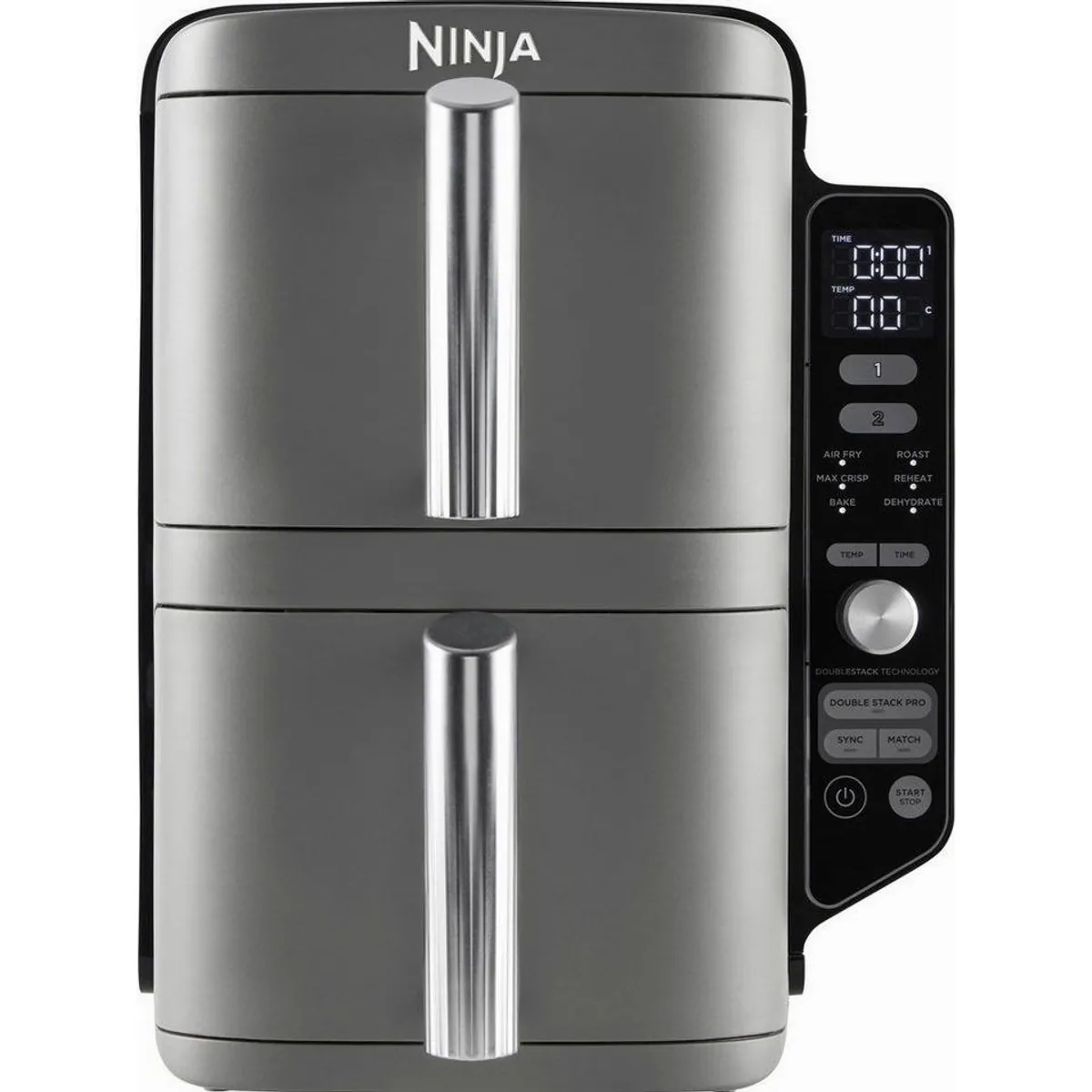NINJA Heißluftfritteuse SL400EU Double Stack XL, doppelte Kapazität, 6 Garfunktionen