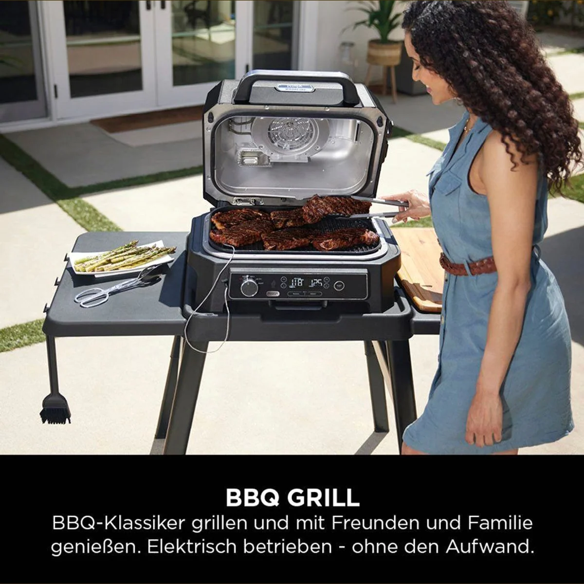 NINJA Woodfire Pro XL Elektrogrill, 1700 W, vielseitig einsetzbar — Grillen, Smoken, Frittieren 4