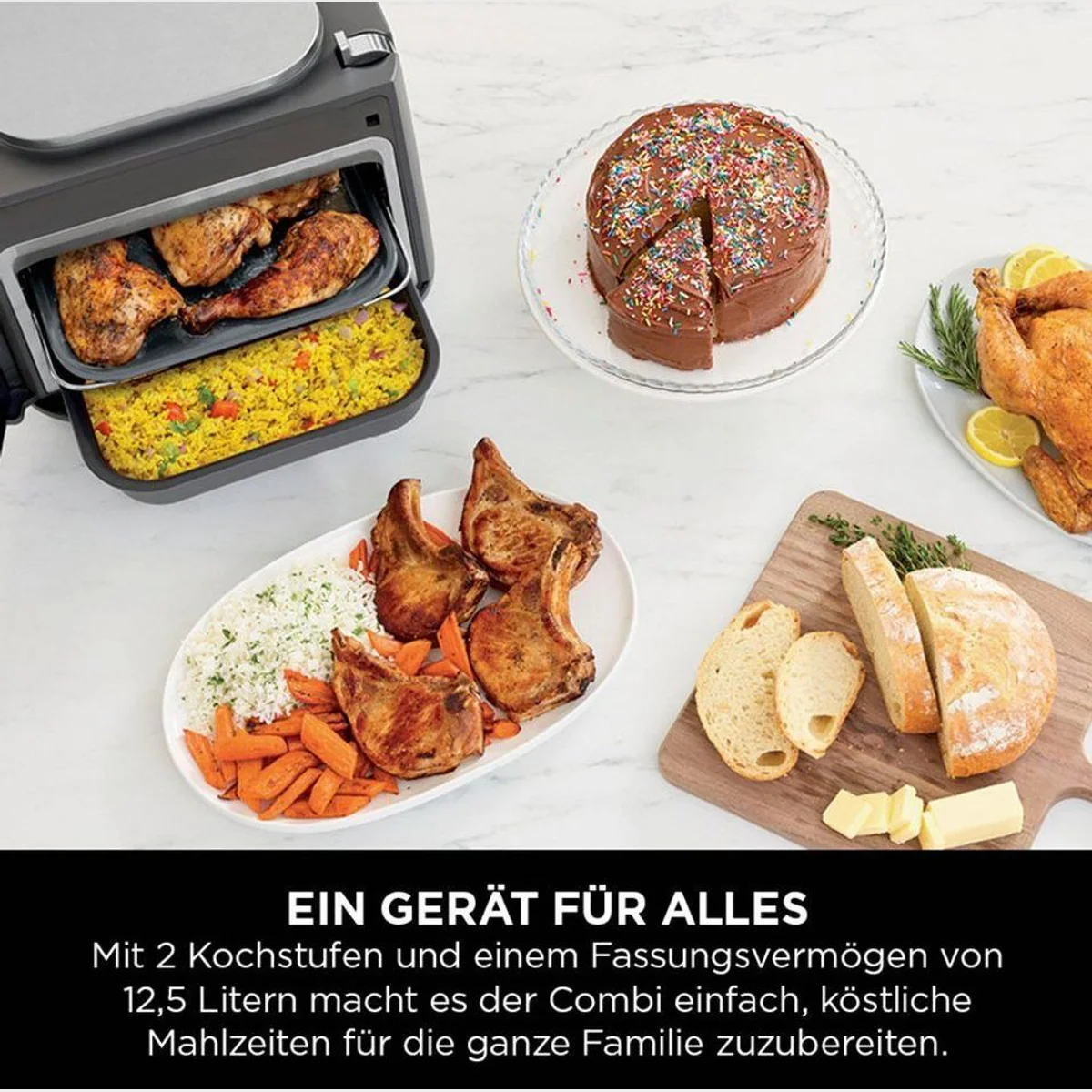 NINJA Multikocher Combi 12-in-1, 1780 W, vielseitig & platzsparend 4