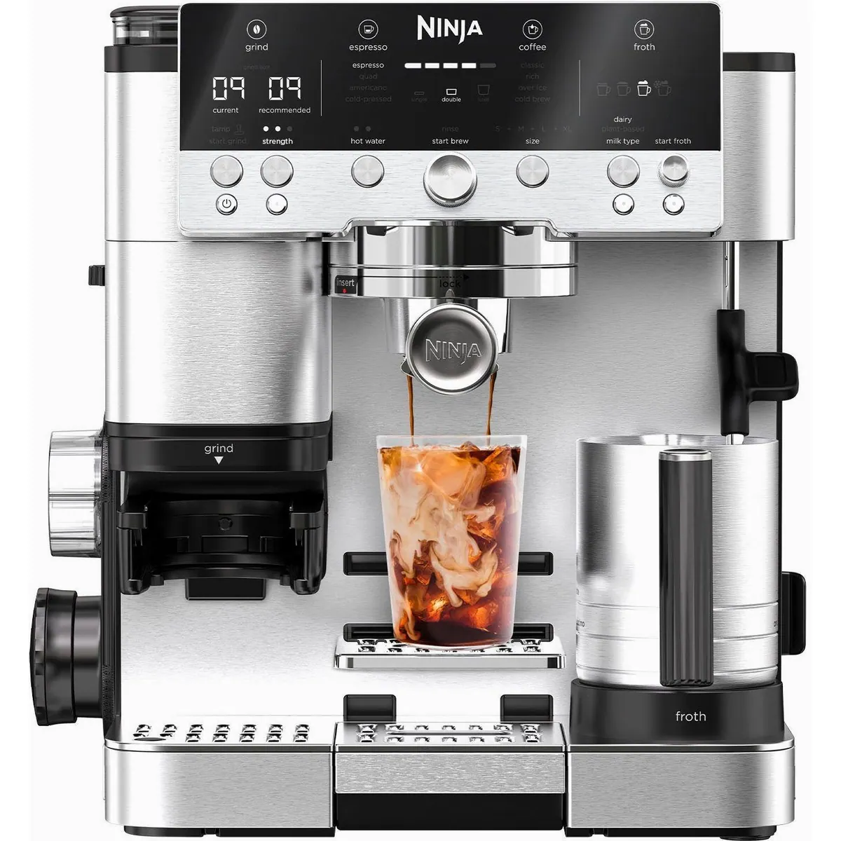NINJA Espressomaschine ES601EU, vielseitig mit integriertem Mahlwerk 3