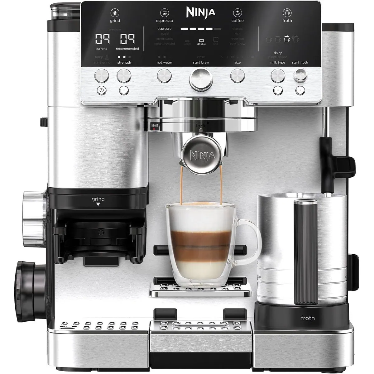 NINJA Espressomaschine ES601EU, vielseitig mit integriertem Mahlwerk 4