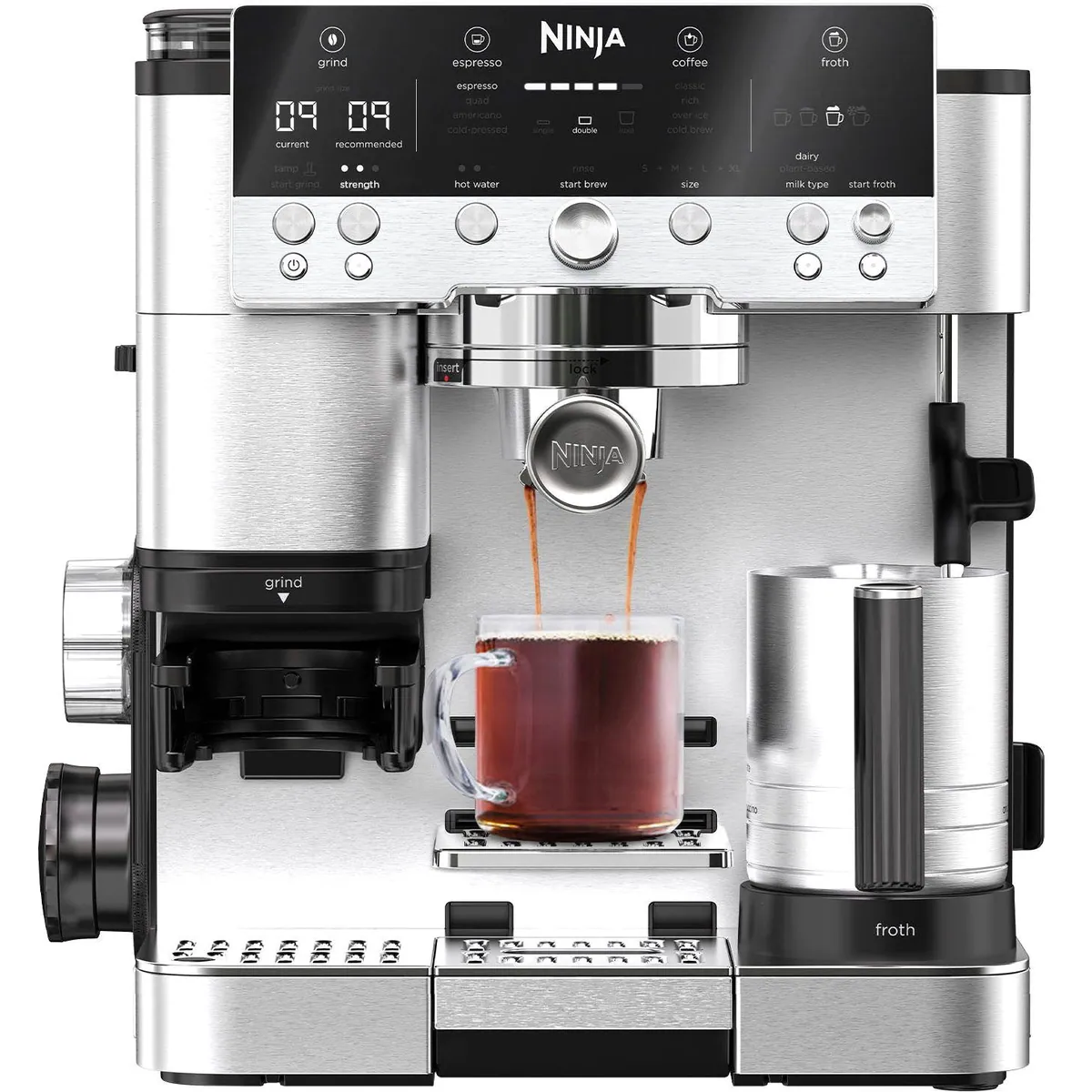 NINJA Espressomaschine ES601EU, vielseitig mit integriertem Mahlwerk 5