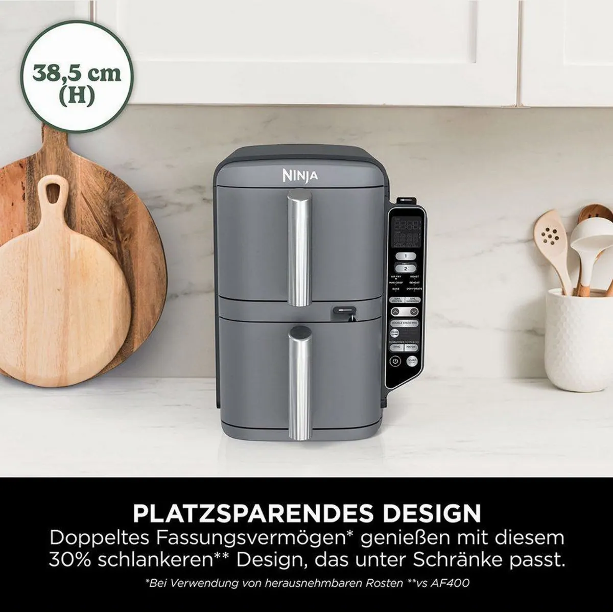 NINJA Double Stack XL Heißluftfritteuse, 2470 W, 2x 4.75 L, 6 Programme 4