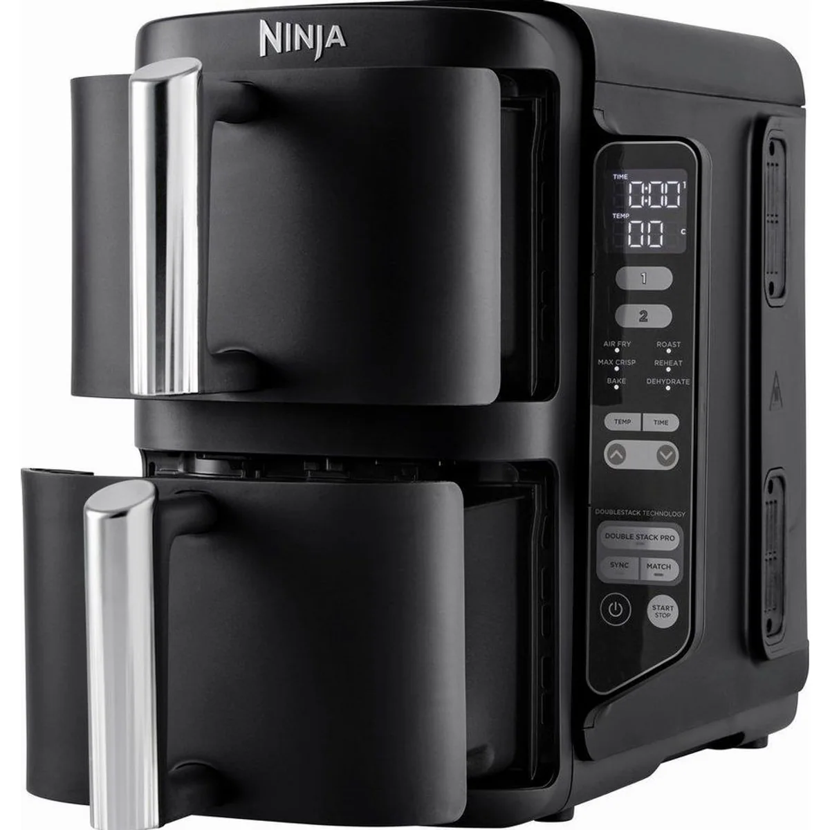 NINJA Heißluftfritteuse SL300EU, stapelbares Design, 2470 W Leistung 4