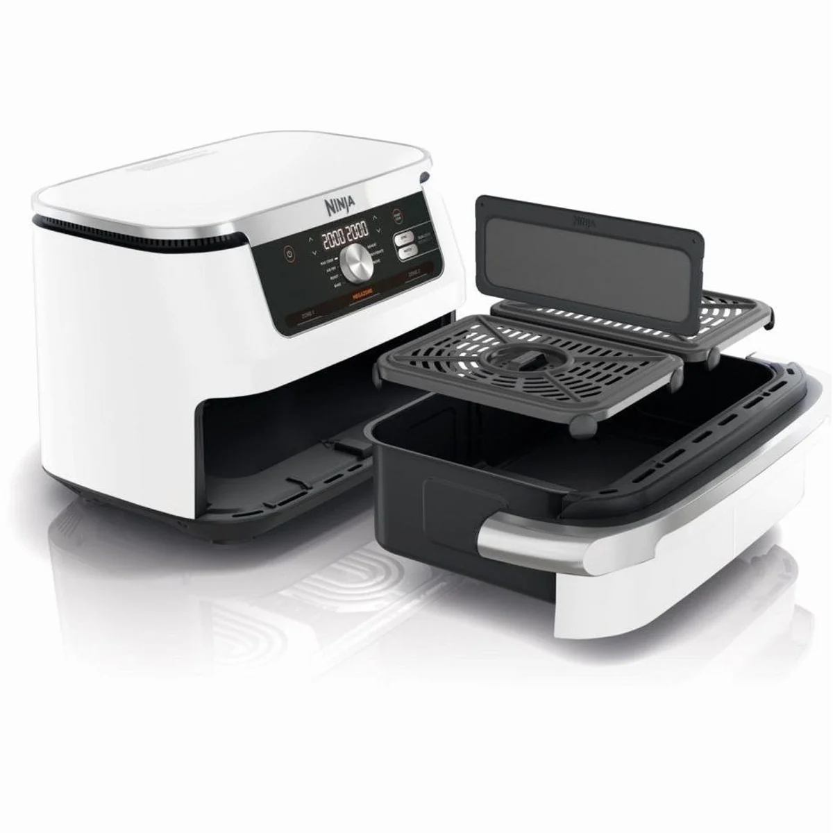 NINJA Heißluftfritteuse AF500EUWH, 2470 W, 10,4 L Frittierfach, 7 Funktionen 4