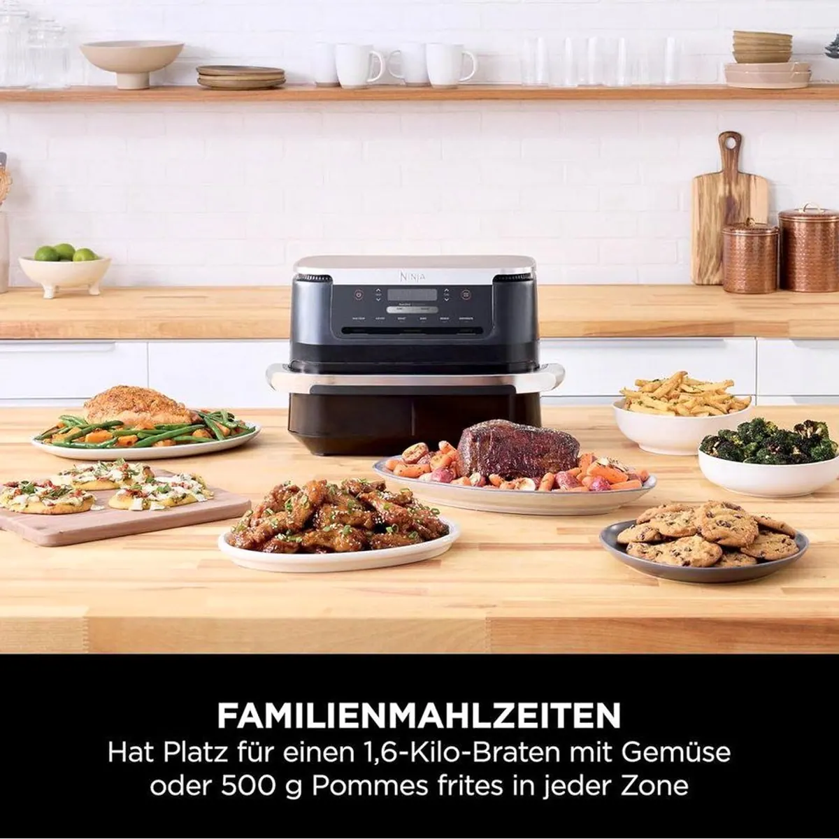 NINJA Fritteuse AF550EU, Dual Zone Technologie, 6 Kochfunktionen, 6,6 Liter Volumen 5