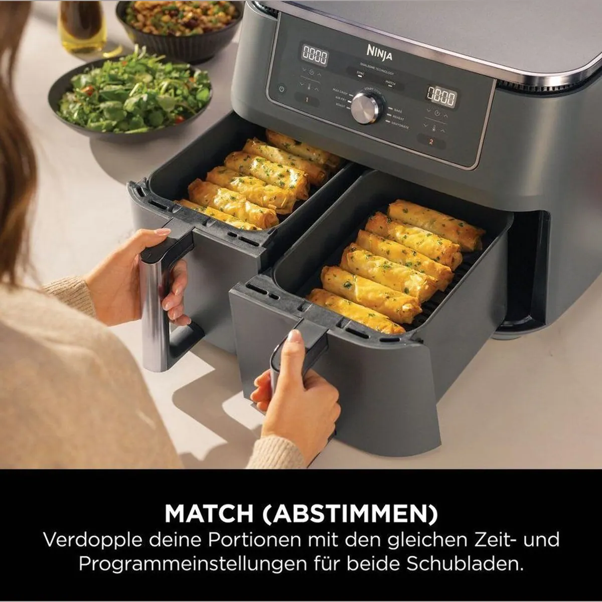 NINJA MAX Heißluftfritteuse DZ400EU, 6-in-1, 9.5L, 2470 W 4